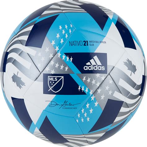 MLS adidas White/Blue 2021 Nativo Match Club Replica Soccer Ball